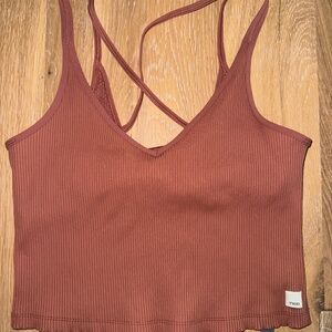 Rib Crop Tank Top - Women's